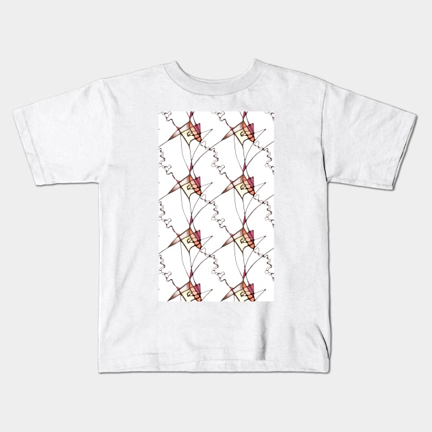 Zig Zag Luck design Kids T-Shirt by ozav